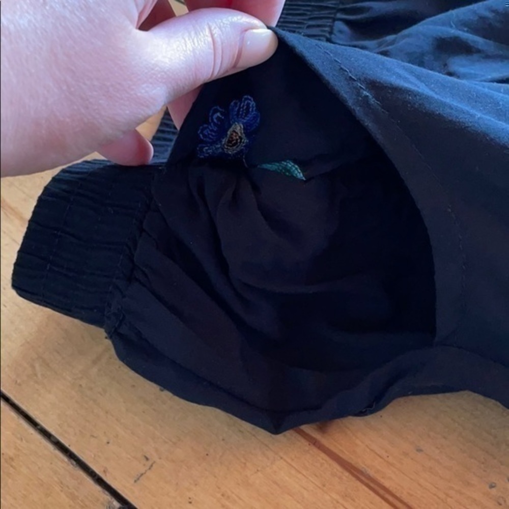 Extra Belleza Black Floral Embroidered Wide pants - Picture 3 of 8